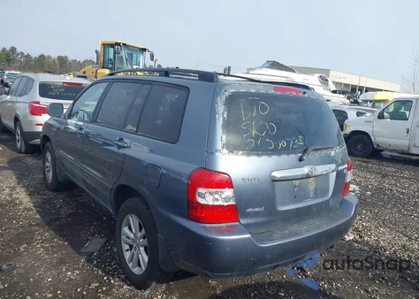 2006 Toyota Highlander Hybrid V6 from USA, damaged, VIN JTEEW21A360020982